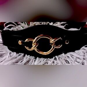 Elegant Black and Gold H&M Women's Belt (New) No Tags
